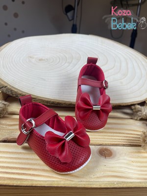 Pamily Büyük Fiyonk Aksesuarlı Kız Bebek Ayakkabısı