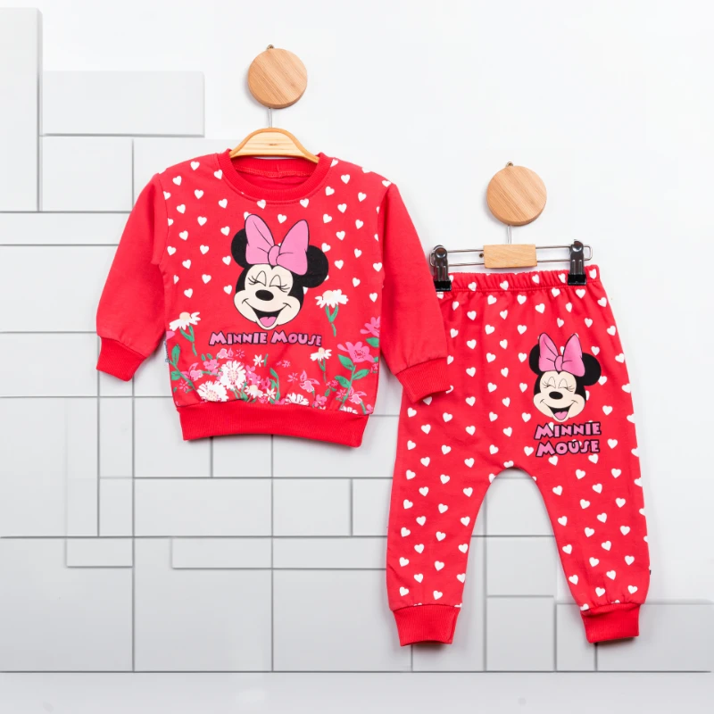 Cuscino Çiçekli Minie Mouse 2’li Bebek Takım