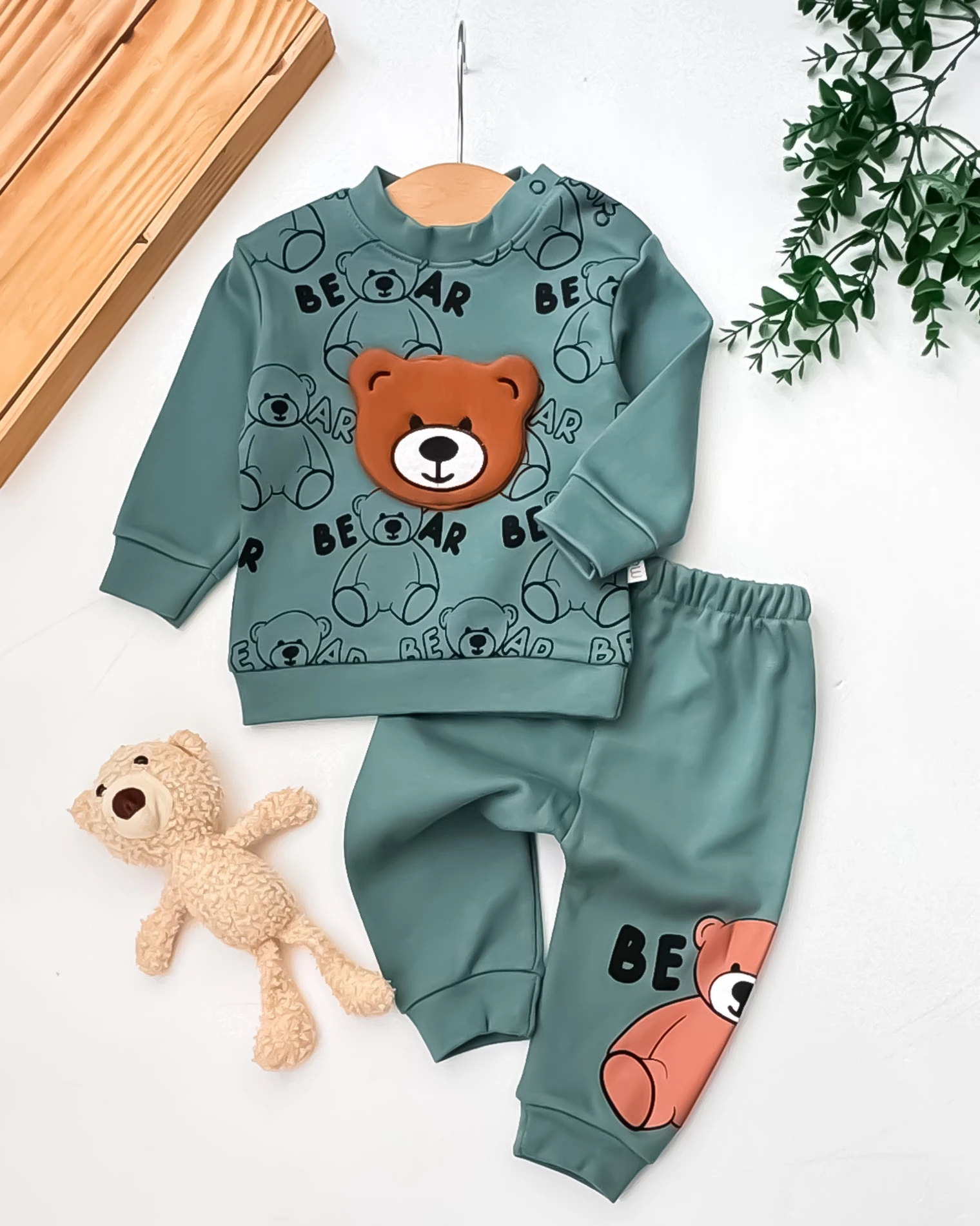 Mini Mundo Bear Aksesuarlı 2’li Bebek Takım