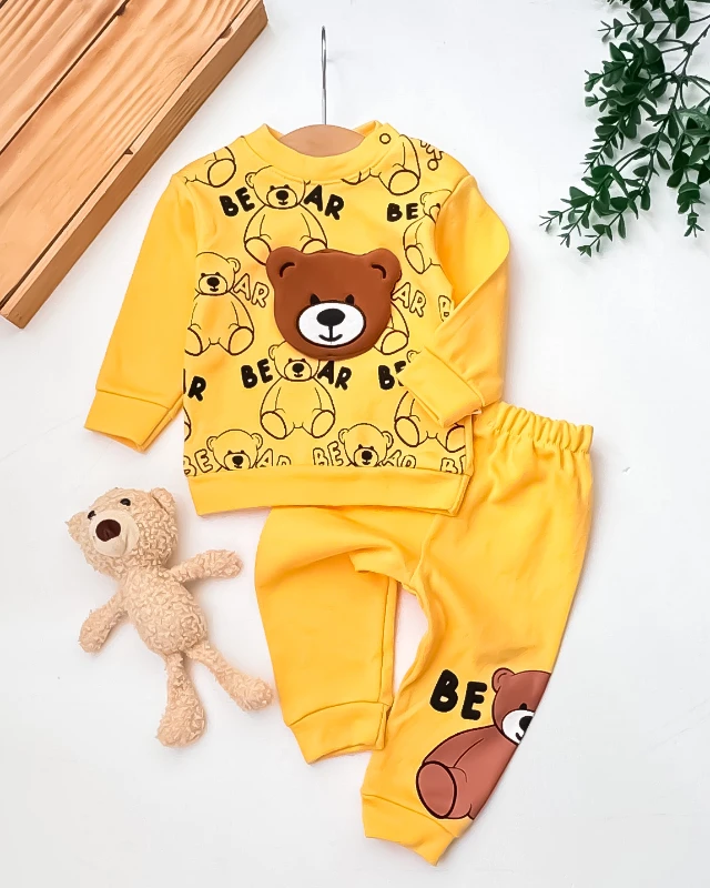 Mini Mundo Bear Aksesuarlı 2’li Bebek Takım