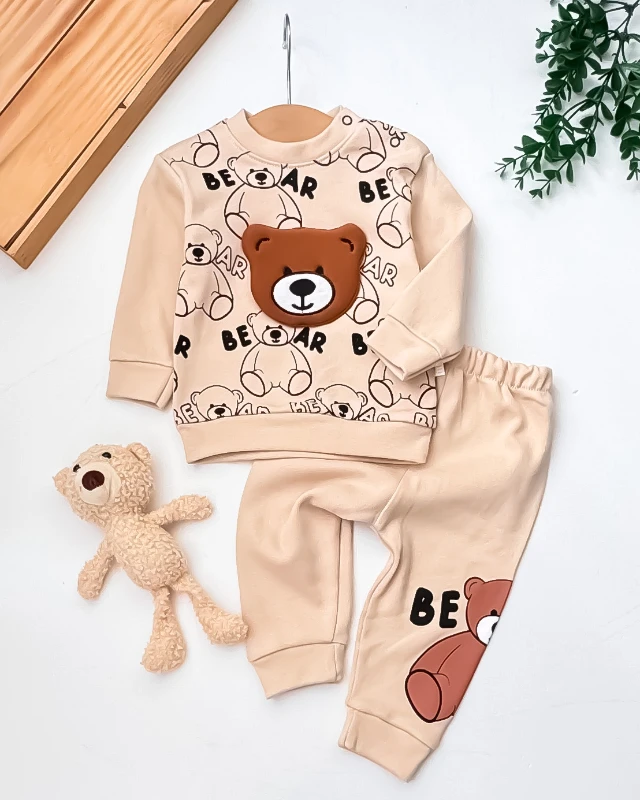 Mini Mundo Bear Aksesuarlı 2’li Bebek Takım