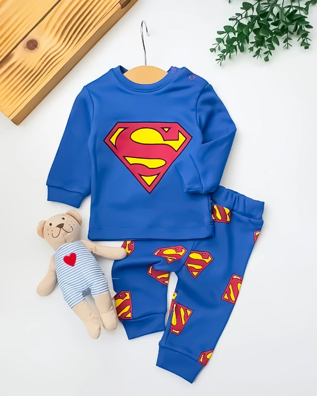 Minilove Superrman 2’li Bebek Pijama Takım