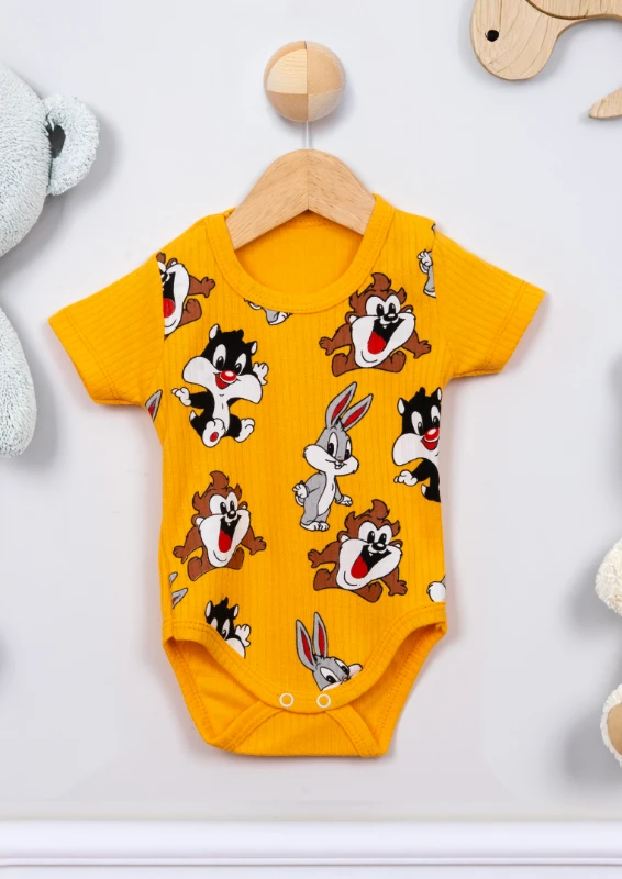 Cuscino Sevimli Kahramanlar Baskılı Çıtçıtlı Bebek Badi